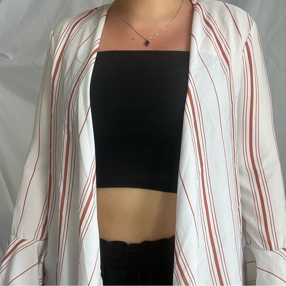 FAVLUX Tops - FAVLUX Long Sleeve Striped Blouse